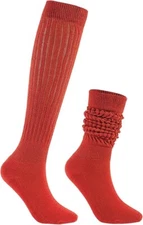 Women's Slouch Socks Extra Long Scrunch Knee High Boot Socks