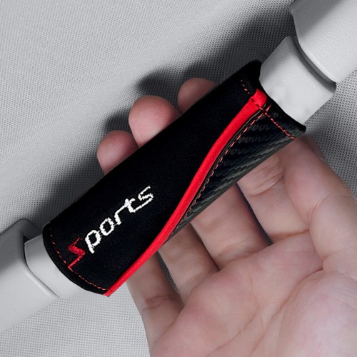 Cubierta protectora de reposabrazos universal para manija de techo de coche accesorios decorativos negra - Imagen 3 de 12