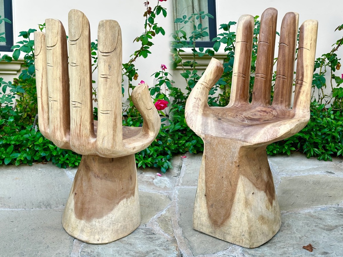 Wooden Dining Chair Hand Shaped Chair Wooden Hand Chair For Sale