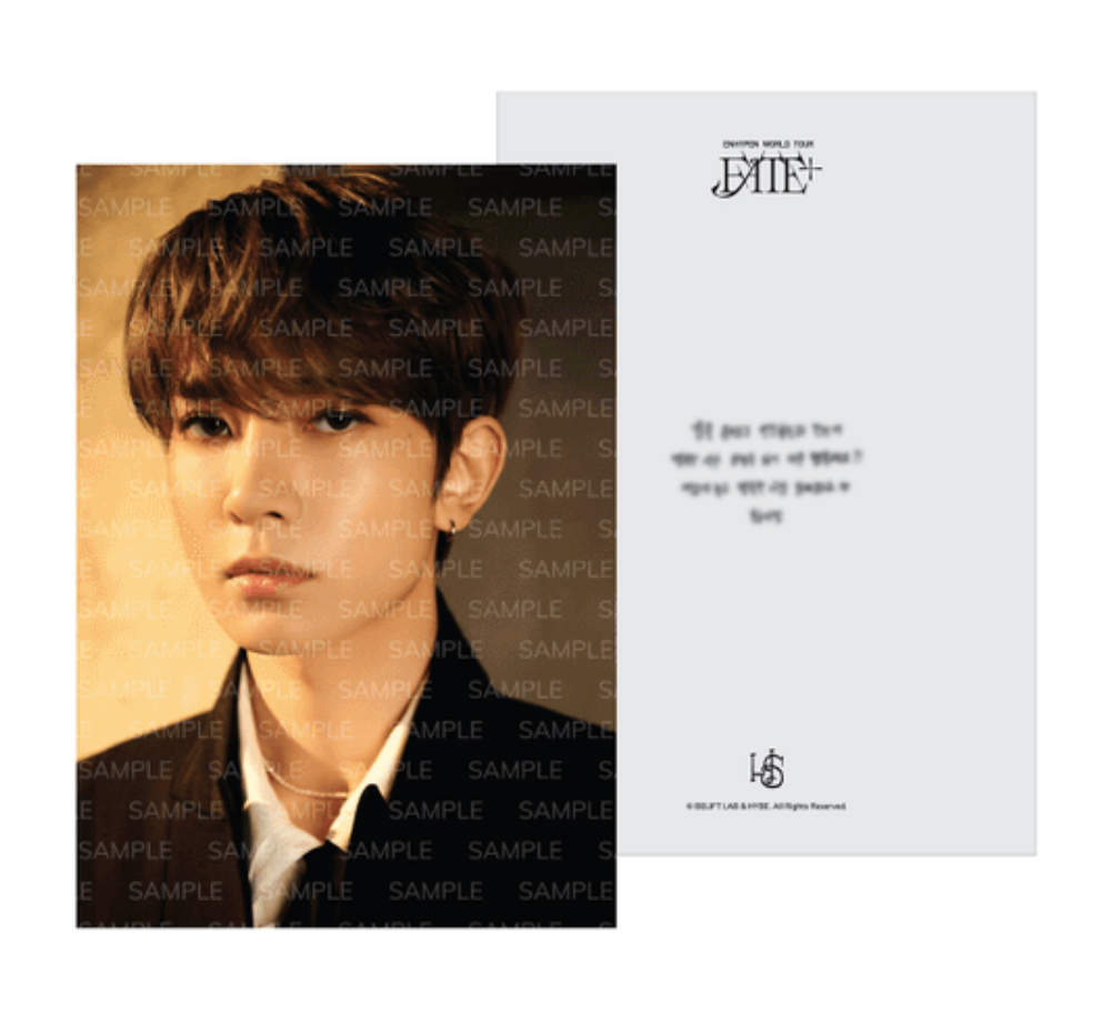 ENHYPEN HEESEUNG World Tour FATE PLUS SEOUL L HOLDER PHOTO SET