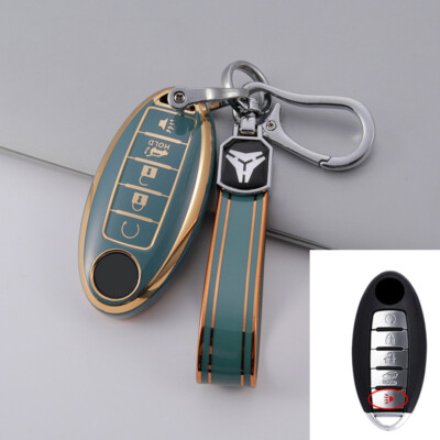 For Nissan Altima Maxima Murano Rogue 370 Remote Car Key Fob Case Cover 5-Button