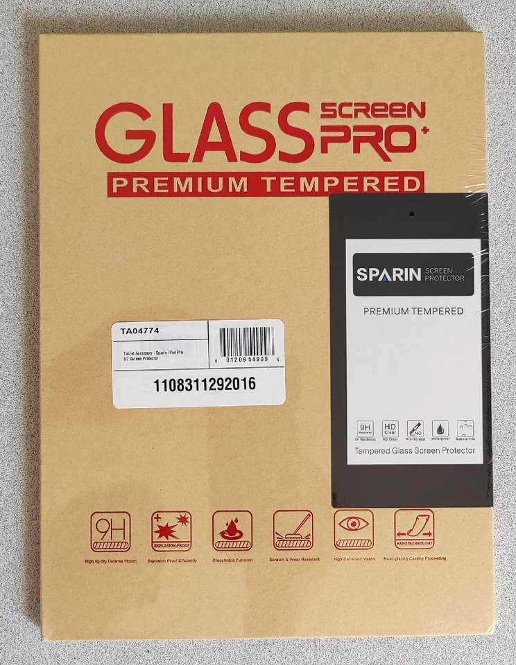 3Pack Premium Tempered Glass Screen Protector for Apple iPad Pro 9.7, Air 2, Air - Image 4 of 4