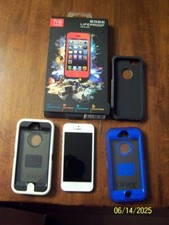 IPhone 4s Model A1428 White Not Operational Parts Apple and 4 cases