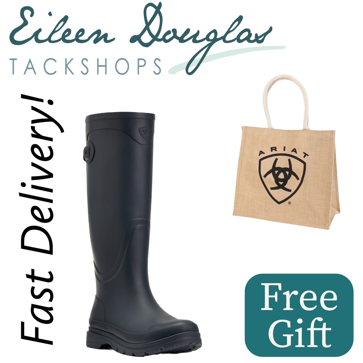 ARIAT KELMARSH WOMENS WELLYS LADIES WELLINGTON BOOTS UK