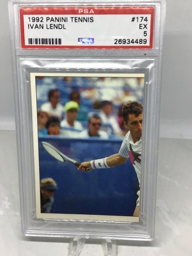 Sticker Panini ATP Tour 1992 – Ivan Lendl Coup Droit N°177 – Neuf, Italie