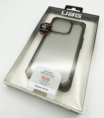Urban Armor Gear (UAG) Rugged Back Case für iPhone 14 Pro - Plyo Ash