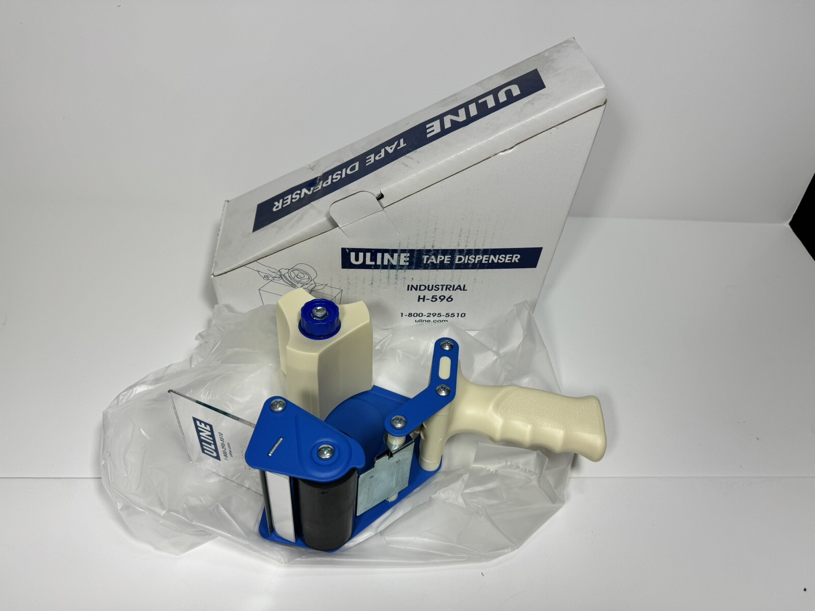 uline tape dispenser 3” Industrial H-596 New In Box-image