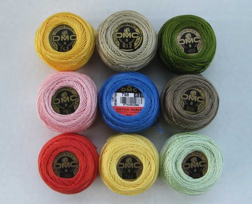 DMC Cotton Perle Thread Size 8 Needlepoint 10g France Lot of 2 - Image 4 of 4