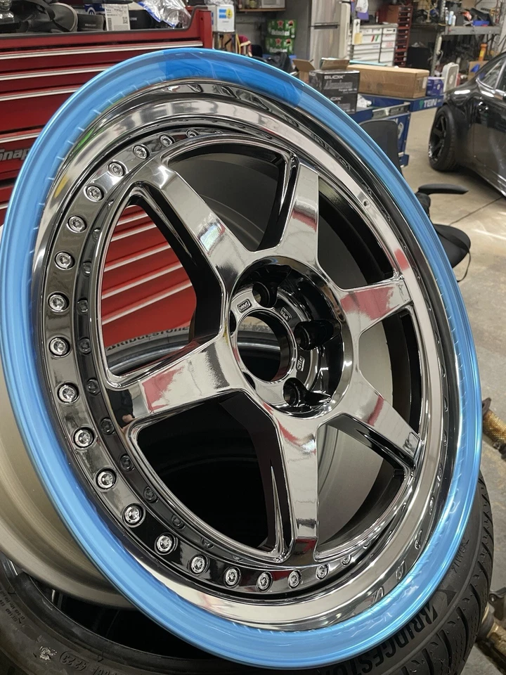 Rueda SSR 19x9,5 5X114,3 SP7 Super Negro Revestimiento Infiniti Honda Acura Foto 4 de 4