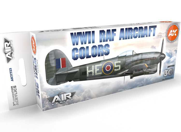 AK Interactive 17ml x8 11723 WWII RAF Aircraft Colours - 3G Acrylic Paint Set