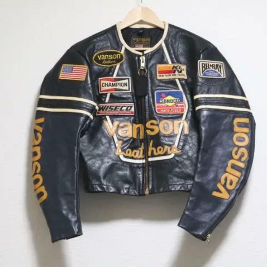 VANSON AR2 SINGLE RIDERS JACKET ライダース 38