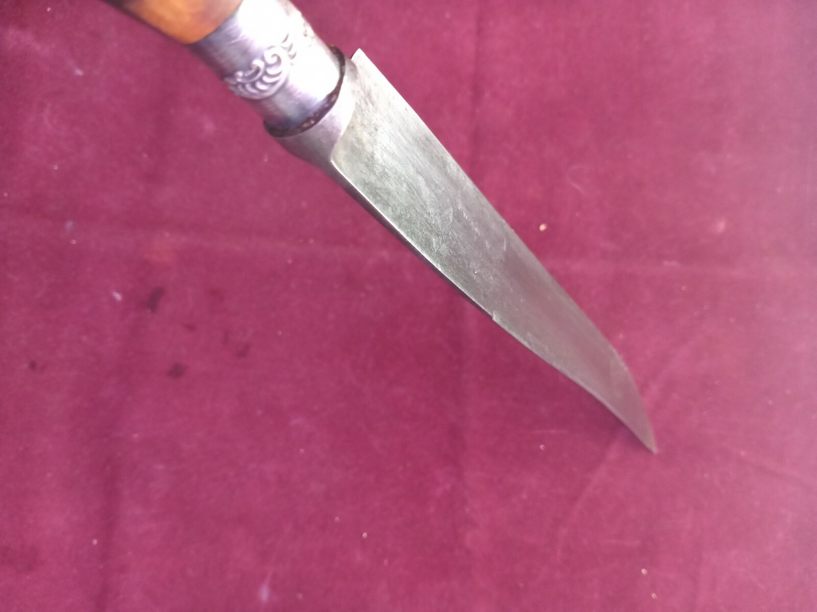 ALFRED FIELD & CO CARVING KNIFE & SHARPENING STEEL STAG AND STERLING