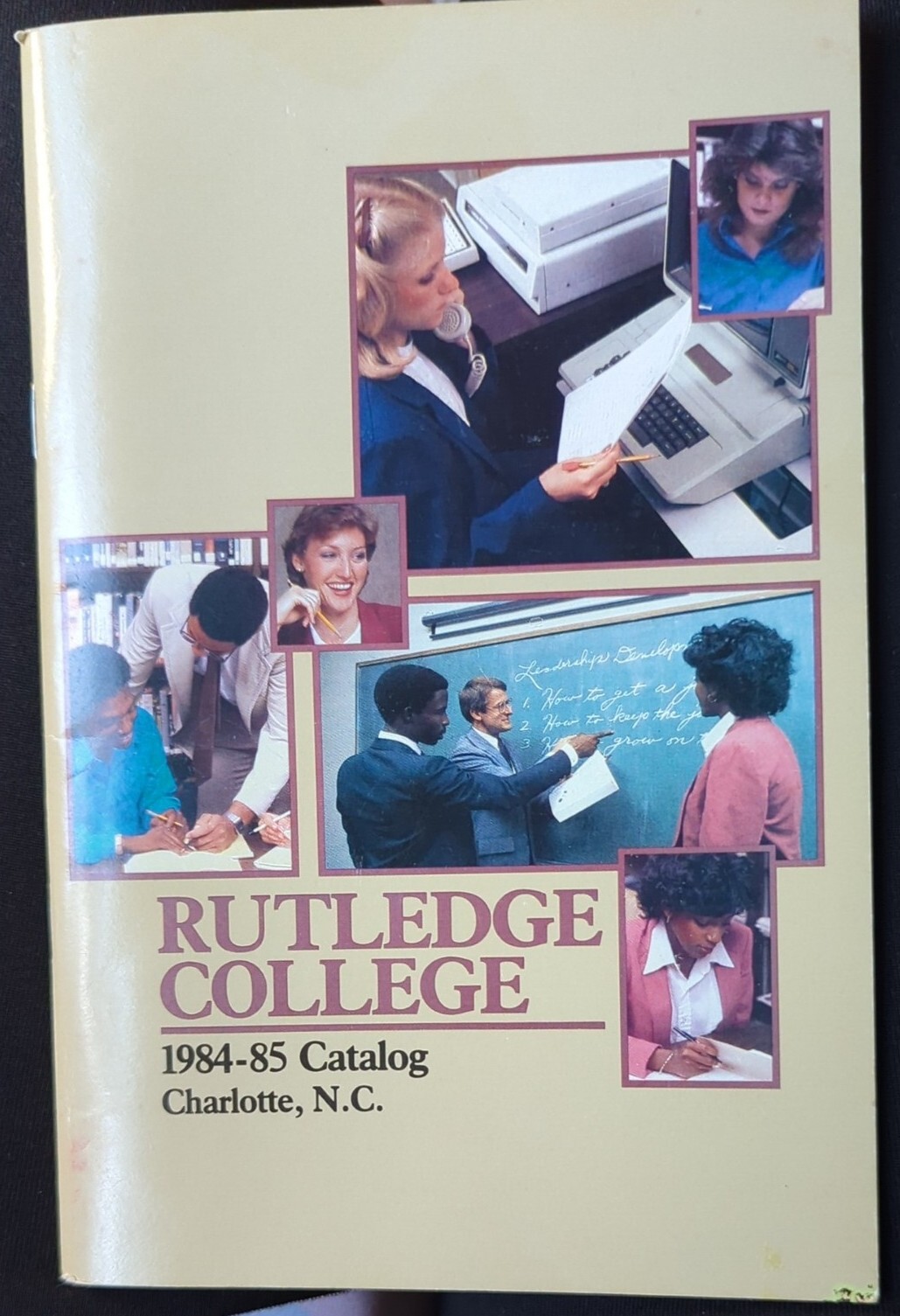 Rutledge College Catalog 1984 Charlotte NC Shinn Schools eBay