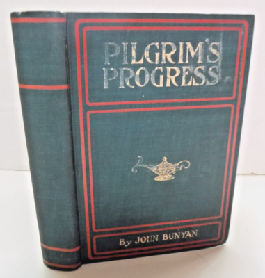 Antique PILGRIMS PROGRESS by John Bunyan 1900s Rand McNally Lord Macaulay GOOD