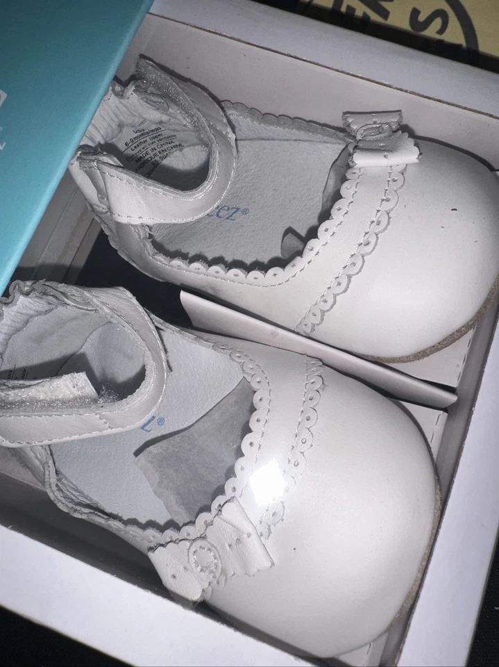 Новый размер 3 (6-9 месяцев) белый Catherine стиль девочки нарядные туфли - Изображение 3 из 4