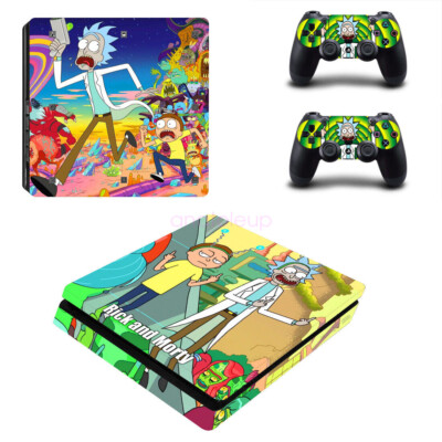 PS4 Pro Console Controller Skin Rick Morty Vinyl Wrap Decal Stickers Anime  Warp UK