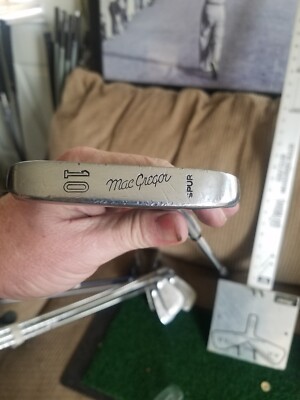 Putter MacGregor Spur Hollowback Vintage - Grip Cuir - 34.5 Pouces - Années 50