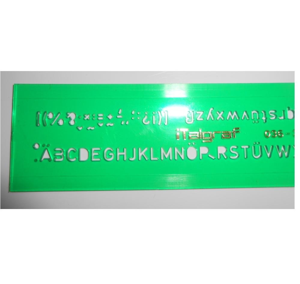 Hellerman 3.5mm Lettering Letter Guide Template Stencil eBay