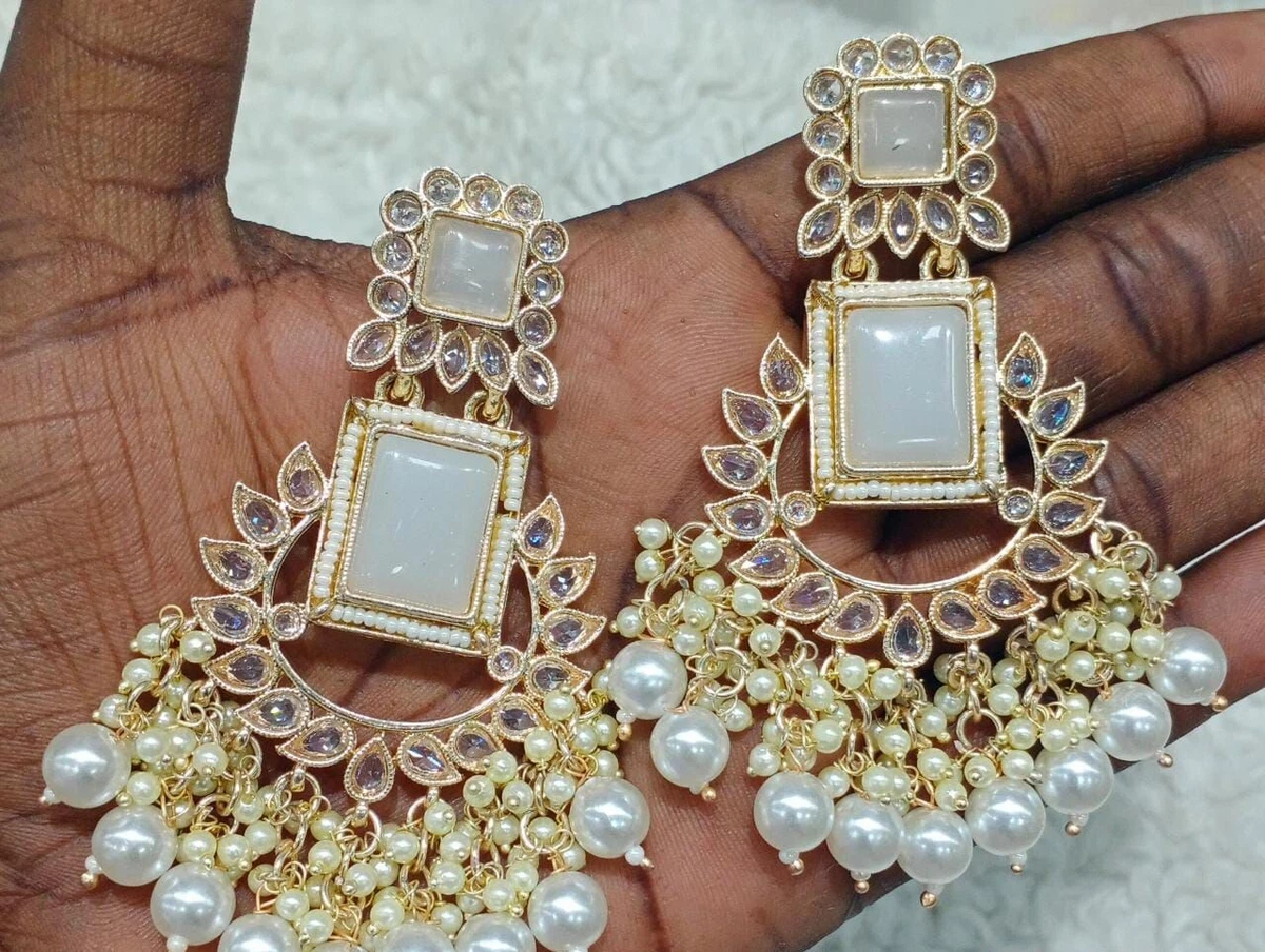 Kundan earrings best sale ebay