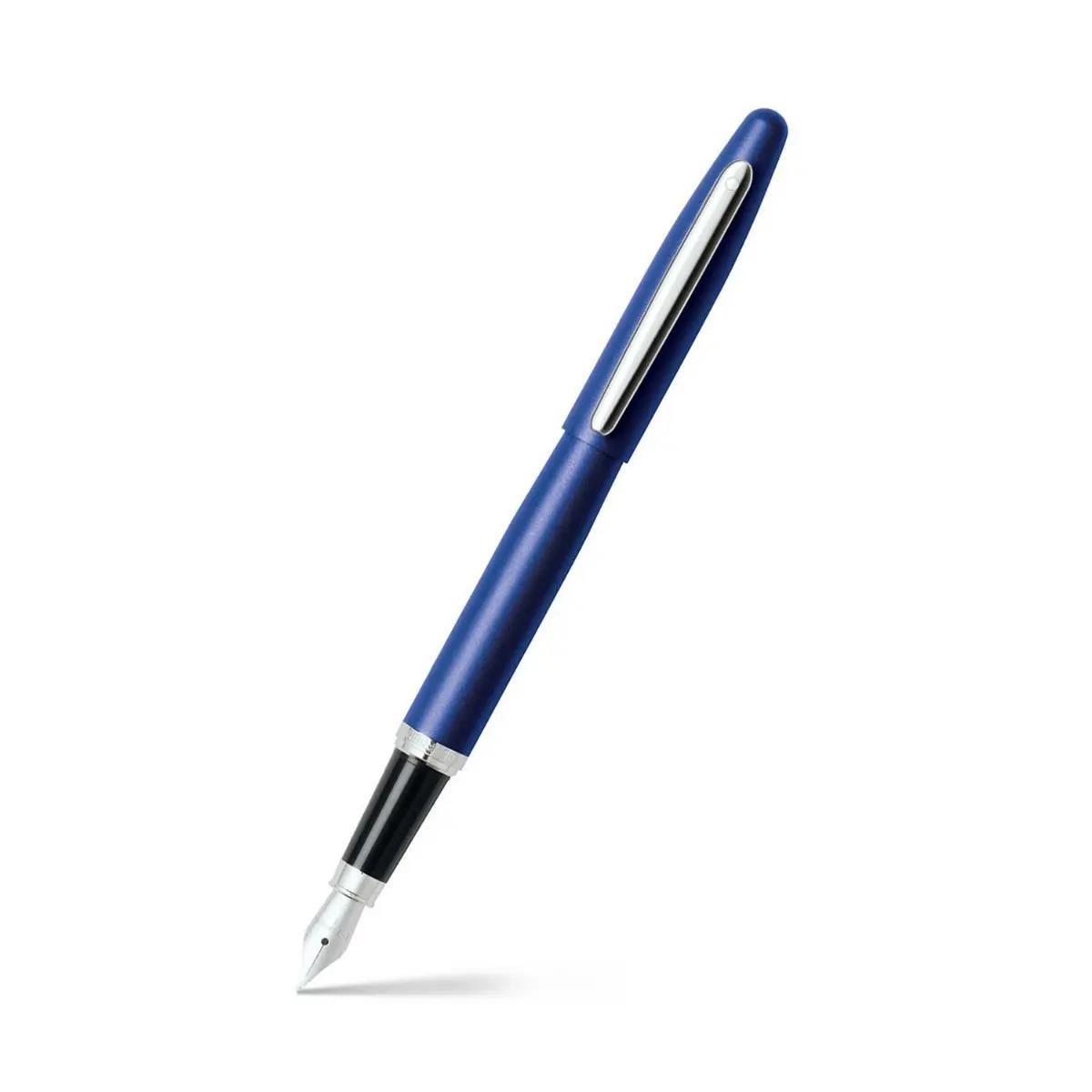 Sheaffer Fountain Pen Medium Nib Ink Calligraphy Writing Pens Neon Blue Finish