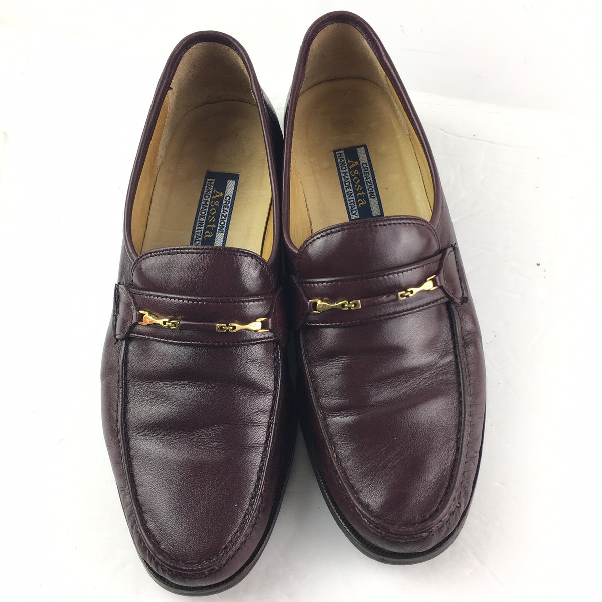 CREAZIONI AGOSTA HAND MADE IN ITALY HORSE BIT LOAFERS Size 