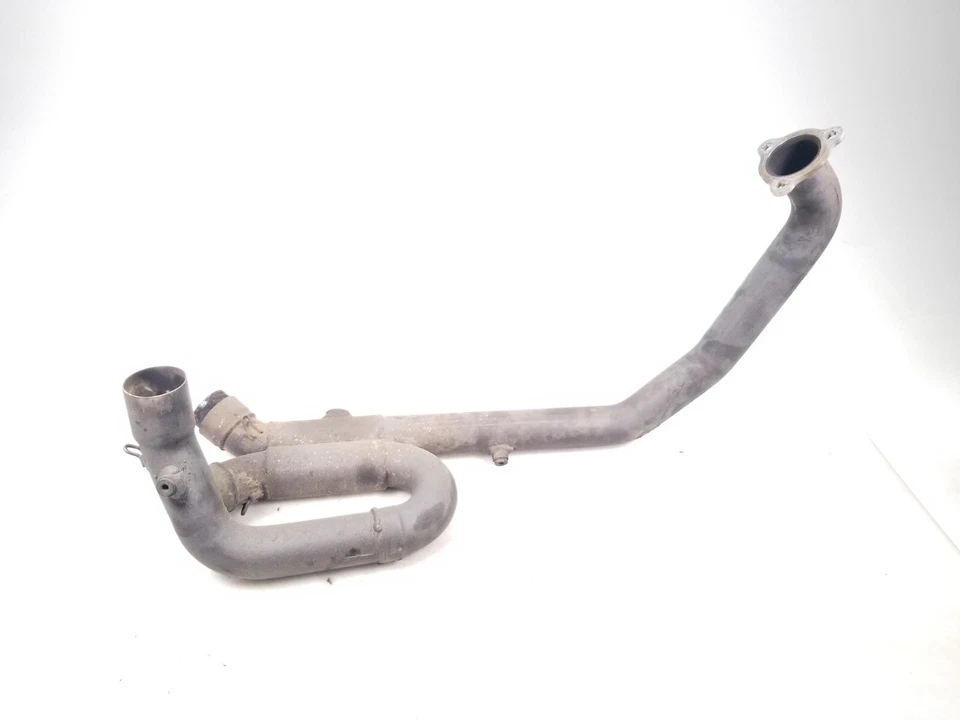 02 Aprilia Caponord ETV1000 Cabezal de escape delantero Cabezal Colector de tubo Foto 3 de 4