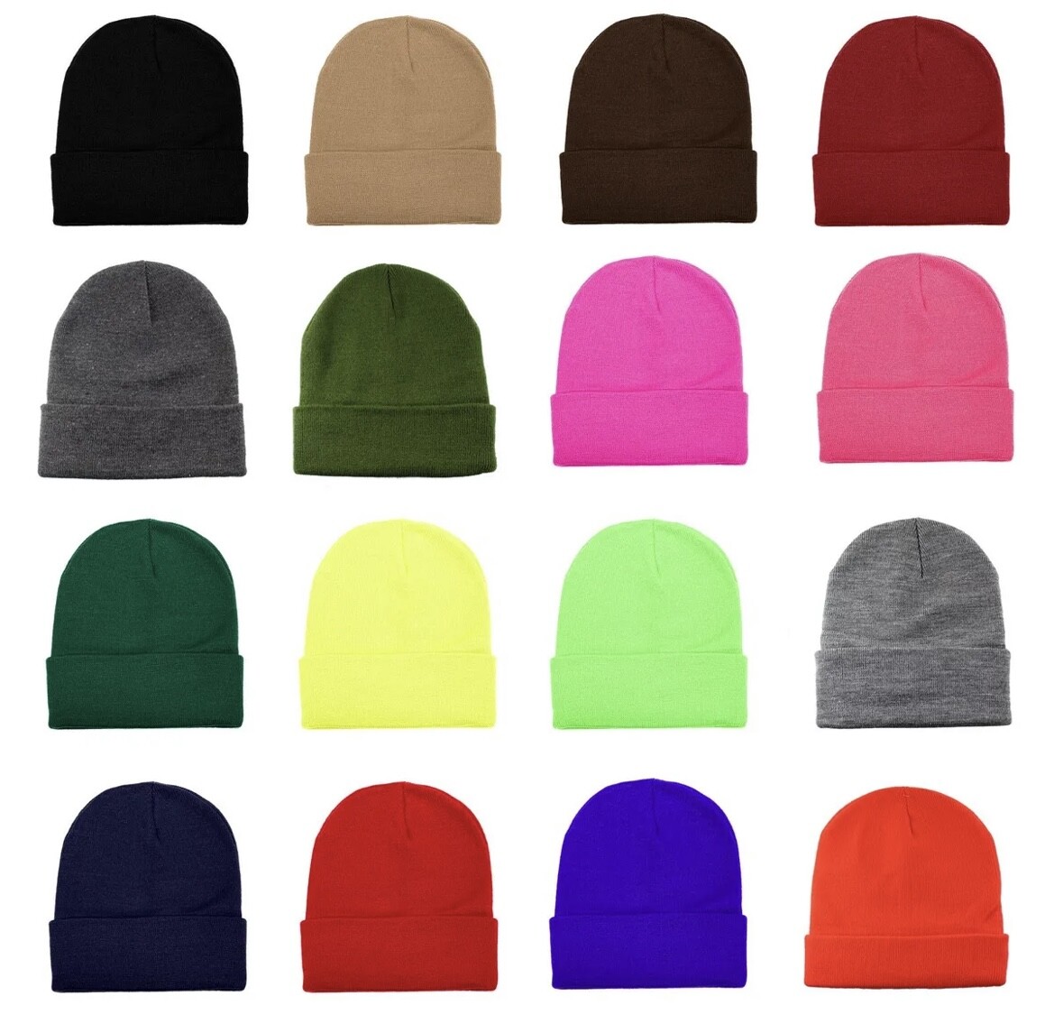 Warm Knit Slouchy Beanie Hat for Men and Women - Winter Ski Skull Cap  -image