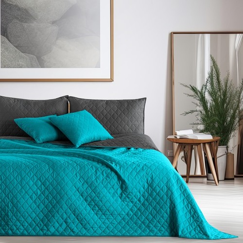 Tagesdecke Bettüberwurf Allzweckdecke Wohndecke Wendedesign Steppung 562 - Bild 22 von 25