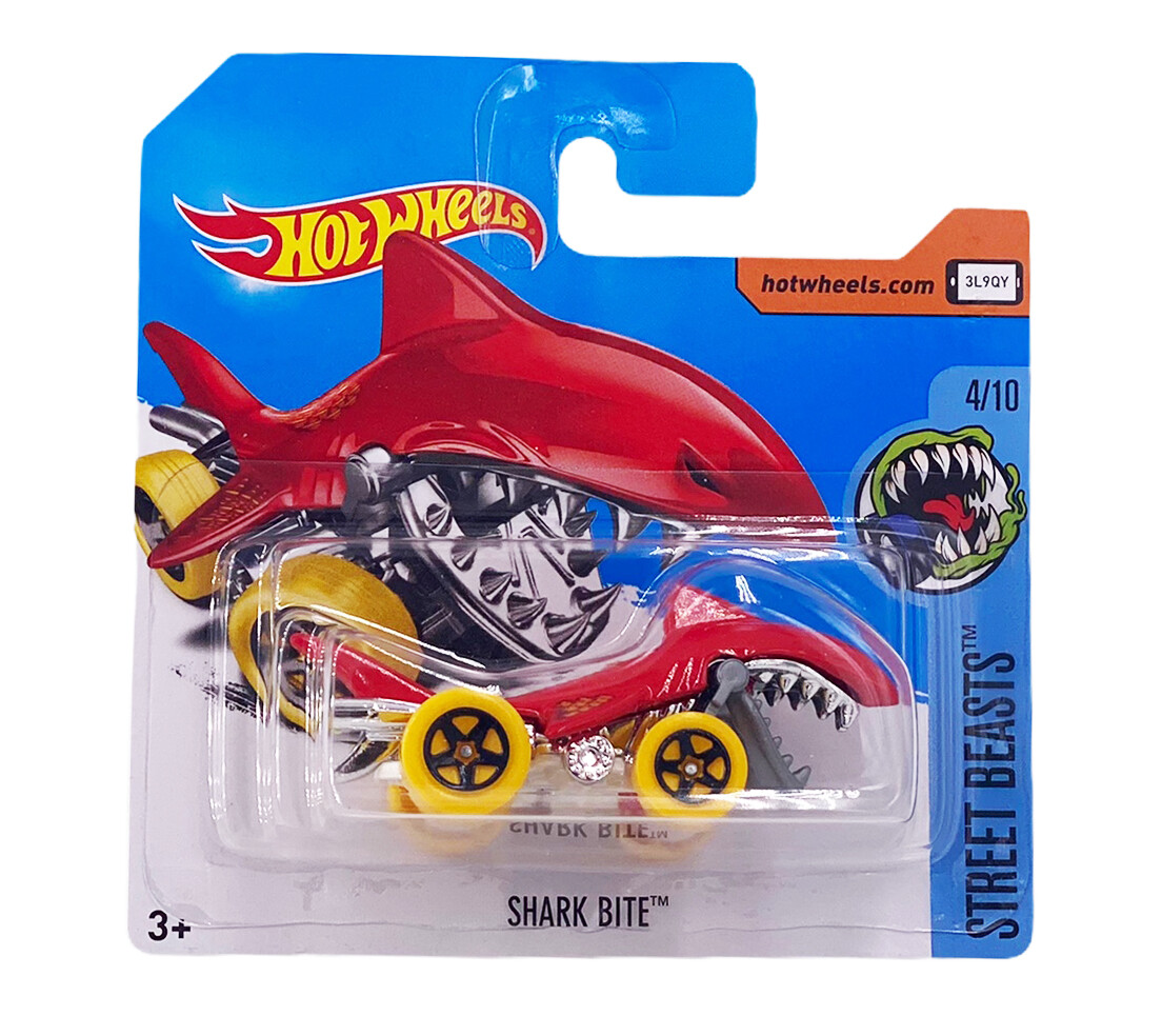 Hot Wheels 2017 Shark Bite 345/365 Red SHORT CARD | eBay