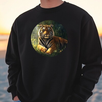 Tiger Portrait Sweatshirt Cosy and Perfect for Any Occasion S to 4XL