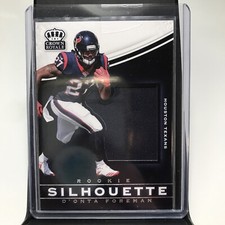 D'ONTA FOREMAN RC PATCH #13 2017 Panini Crown Royale SILHOUETTE JERSEY TEXANS