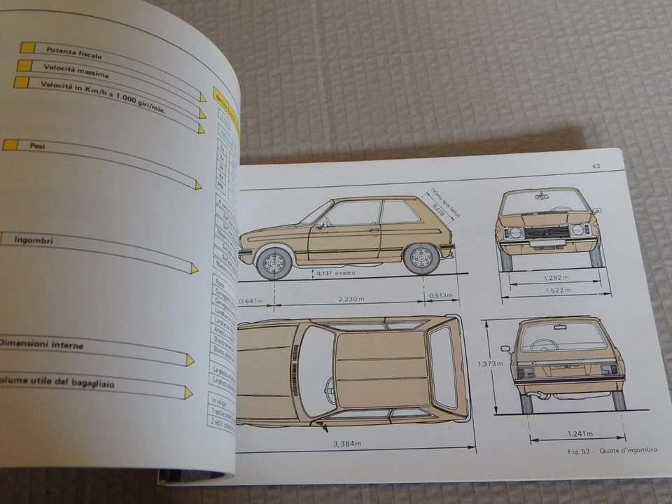 MANUALE USO MANUTENZIONE ORIGINALE 1978 CITROEN LN - Immagine 4 di 4