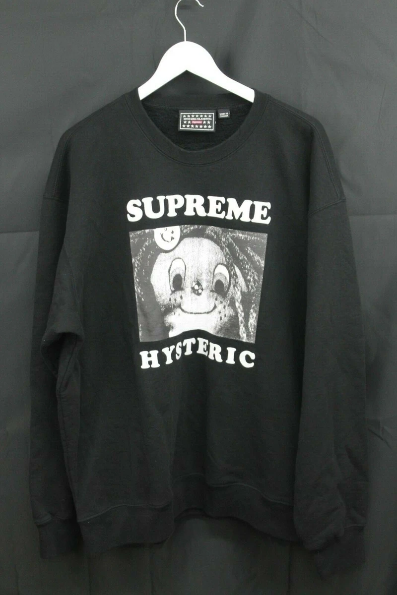 Supreme black and top white crew neck
