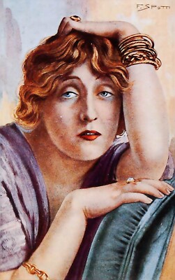 Vintage Postcard Il Teatro di Lyda Borelli Reproduction 21642