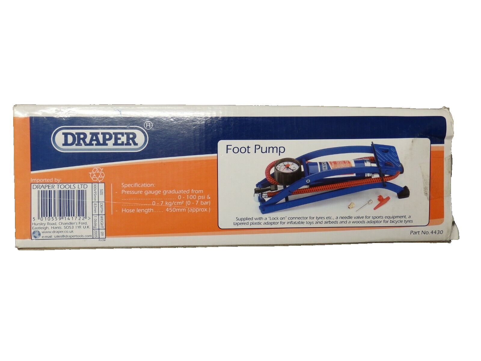 Draper Foot Pump 4430 eBay