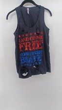 Sofra Womens Racerback Tank Black Small Land ...