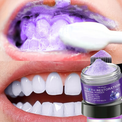 Dental restoration mineral powder, mineral tooth powder, teeth whitening US HOT