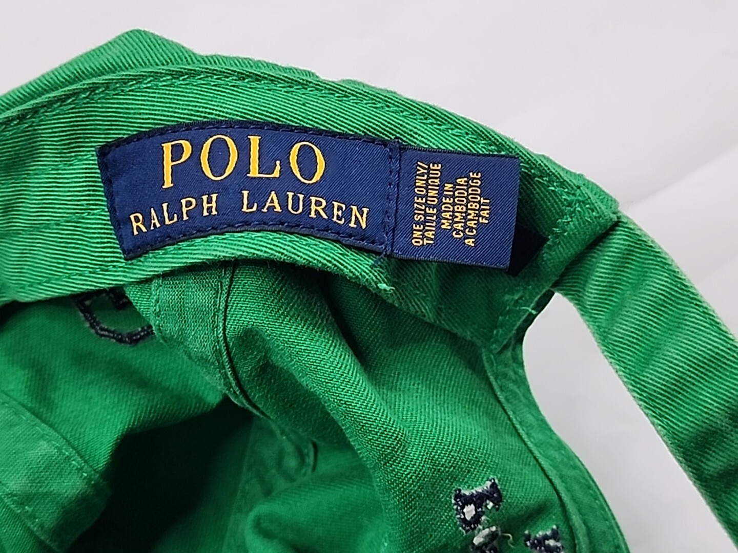 Cappello Polo Big Pony Berretto Strap Back Verde Blu Big Pony Ralph Lauren