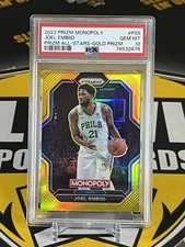2022-23 Prizm Basketball Joel Embiid All-Stars Gold /49 PSA 10 POP 5