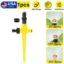 NEW 360° Rotation Auto Irrigation System Garden Lawn Sprinkler Patio Save Water