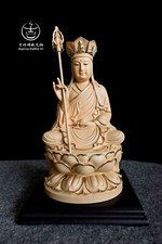 Hand made Bodhisattva K?itigarbha statue with gold edge painting