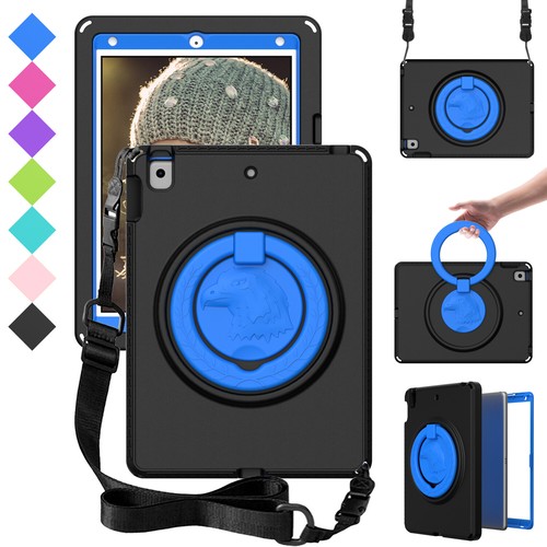 For iPad 9.7 5/6th Gen Air 1st 2nd Gen Kids Tough Stand Case w Screen Protector - Picture 5 of 48