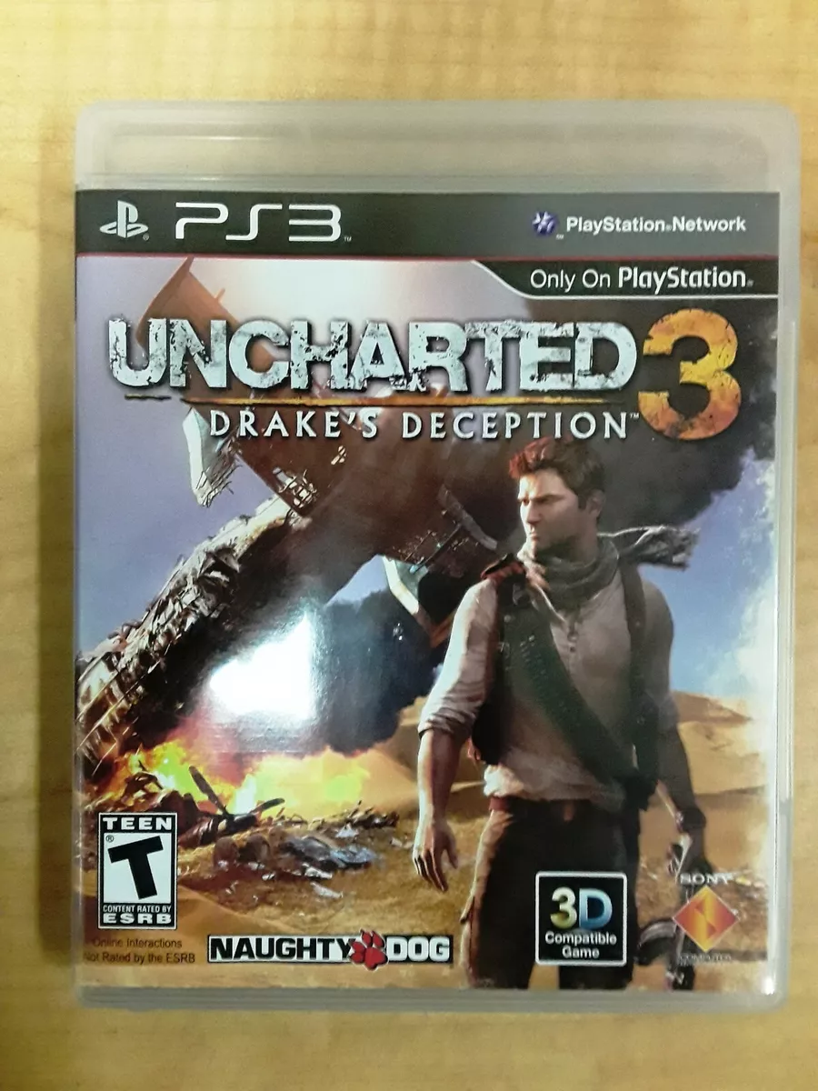 PLAYSTATION 3 PS3 UNCHARTED 3 DRAKES DECEPTION NAUGHTY DOG FACTORY SEALED.