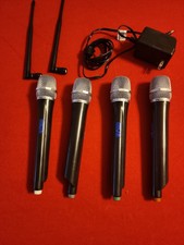 Vocopro Uhf -5800 4 Channel Wireless Microphone System W/4 Wireless Mics