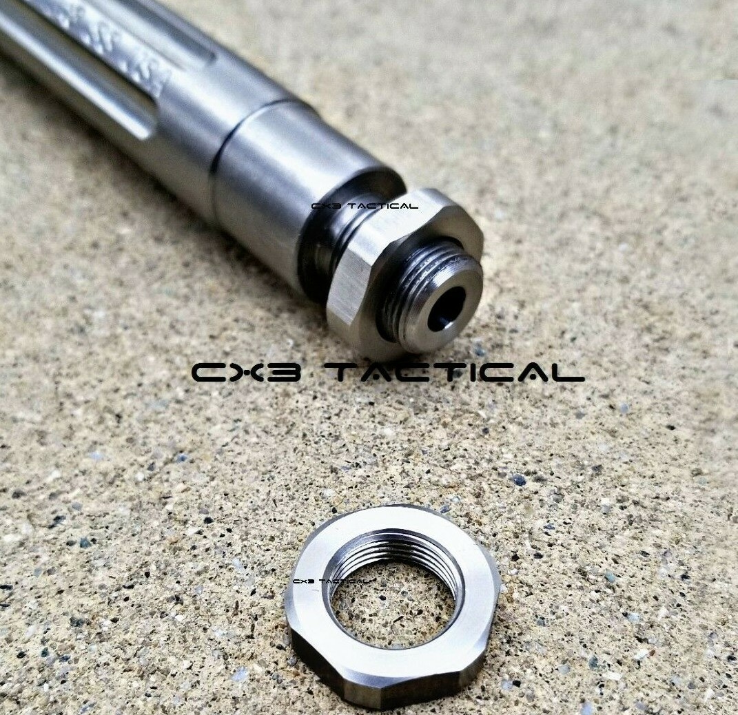 Stainless Steel Jam Nut Pack of 3 5/8x24 5/8-24 TPI For Muzzle