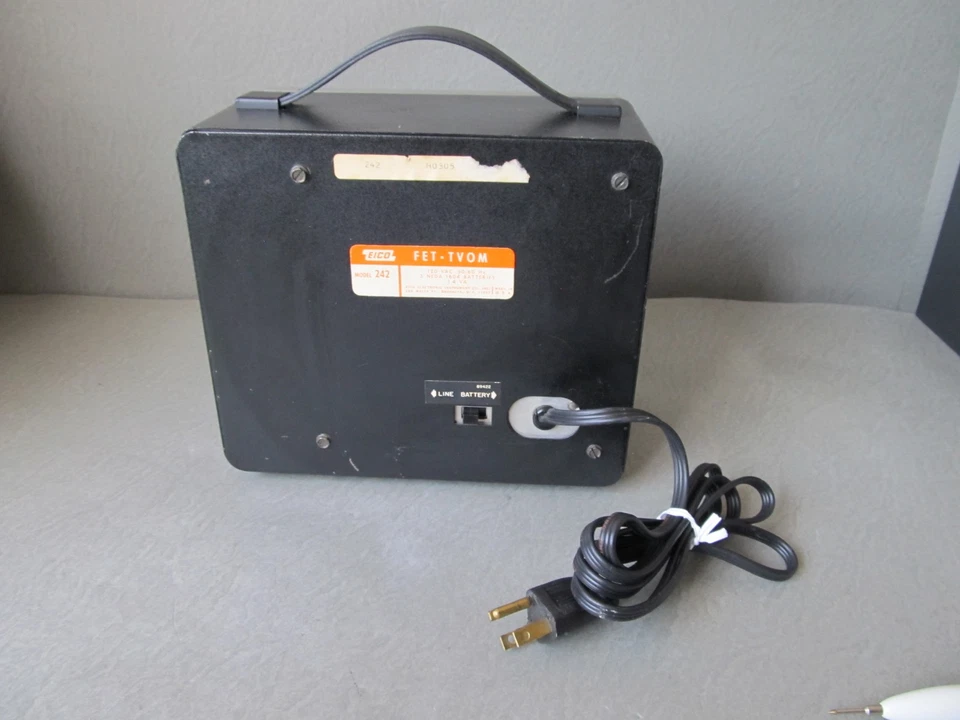 Vintage Eico 242 Estado Sólido FET - TVOM Multímetro com Sonda ***Pls Leia - Imagem 4 de 4