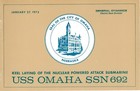 USS Omaha SSN 692 Keel Laying Ceremony Program 1973 — photo 1