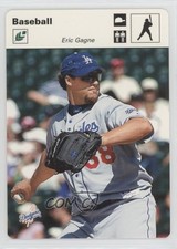 2005 Leaf Sportscasters White Batting Cap 21/35 Eric Gagne #13 b8c