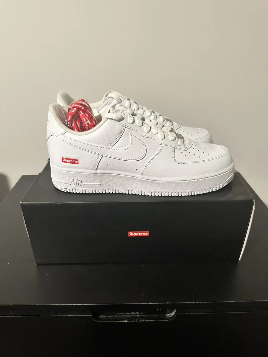Nike Air Force 1 Supreme White | eBay
