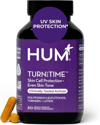 HUM Turn Back Time Turmeric Supplement for Youthful Looking Skin Support